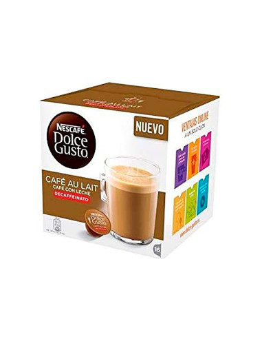 Cafe dolce gusto cafe con leche descafeinado monodosis caja de 16 unidades